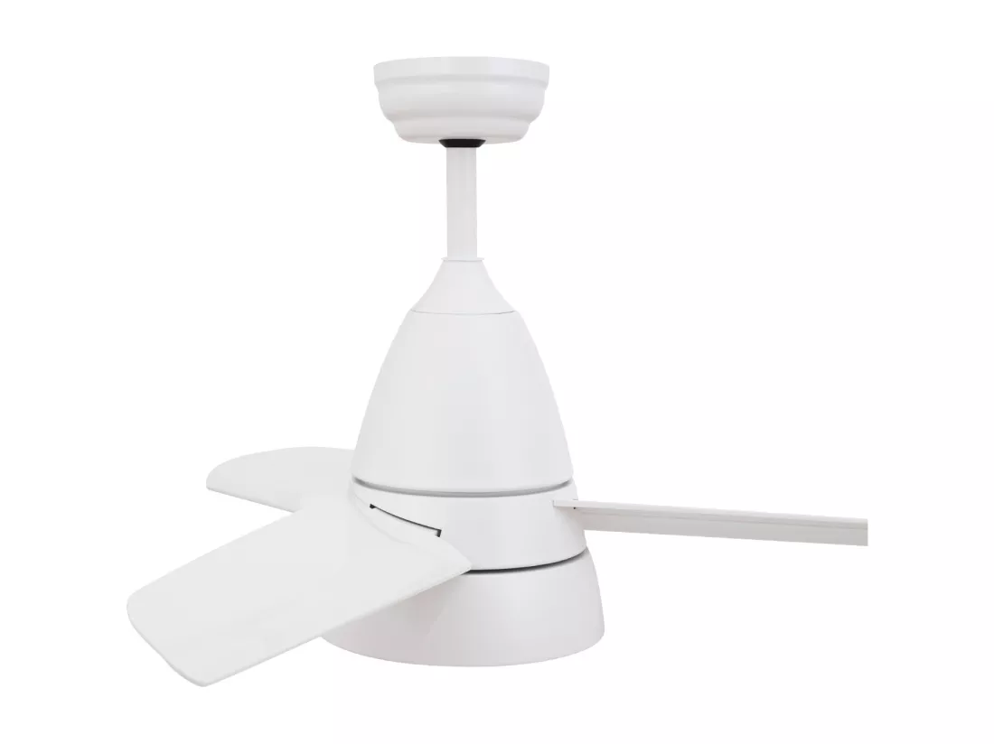 Ventilateur de Plafond Silencieux Industriel Blanc 91cm Moteur DC Avec lumière