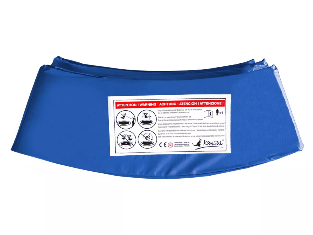 Kangui - Coussin de protection bleu Ø305cm pour trampoline