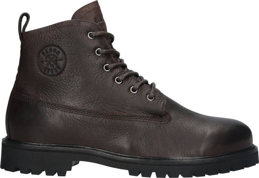 BLACKSTONE Veterboots Heren Rock Hardy Maat: 42 Materiaal: Leer Kleur: Bruin