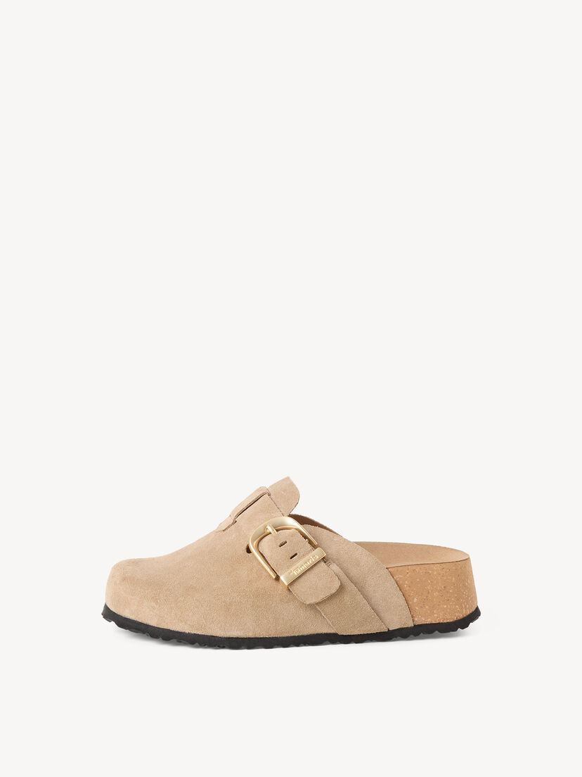 Leren Slipper - beige