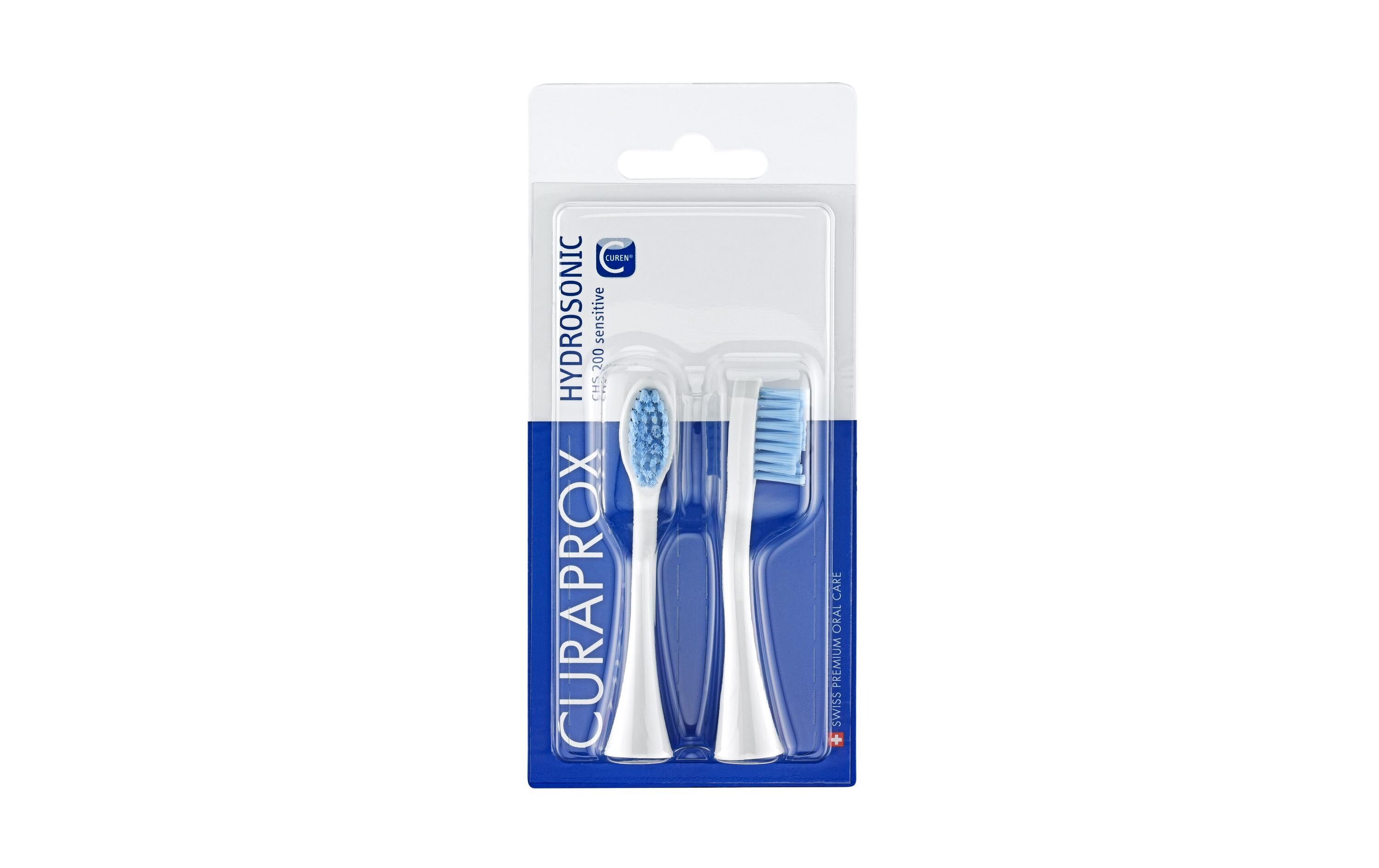 Zahnbürstenkopf CHS 200 Sensitive Duo, 2 StückErsatzbürsten für Curaprox Schallzahnbürsten