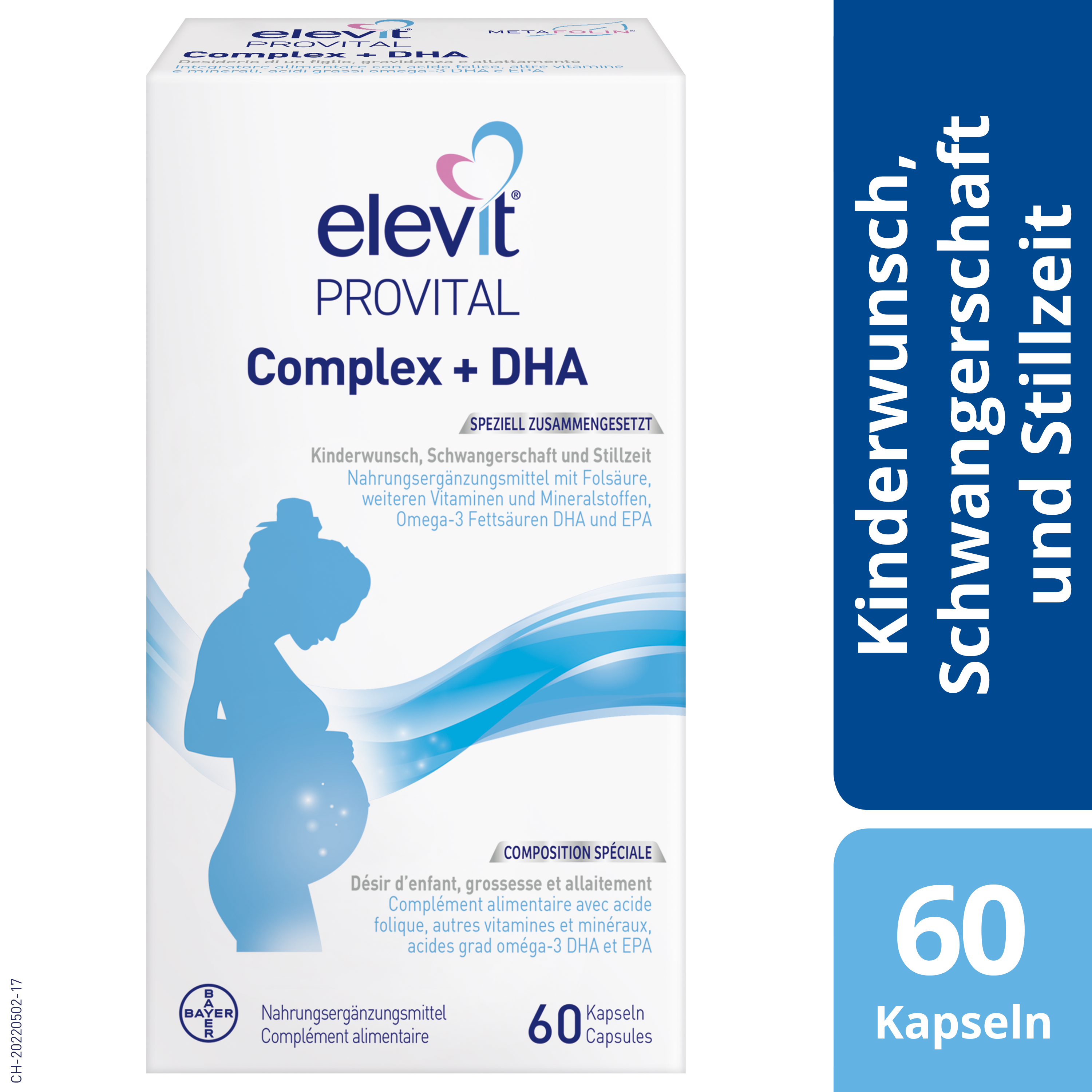 ELEVIT Provital Complex   DHA Kaps Blist 60 Stk