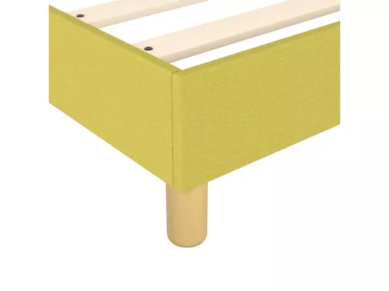 Sommier tapissier Vert 140x190 cm Tissu