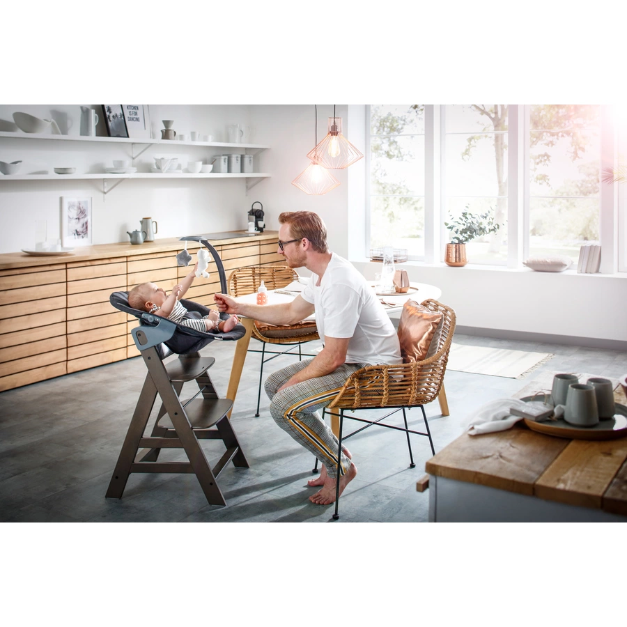 hauck Babyaufsatz Alpha Bouncer 2in1 Deluxe Melange Grey