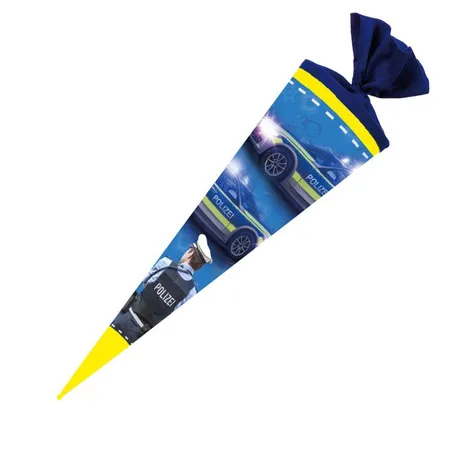 Nestler Schultüte Polizei Sound, 70 cm rund, Filz