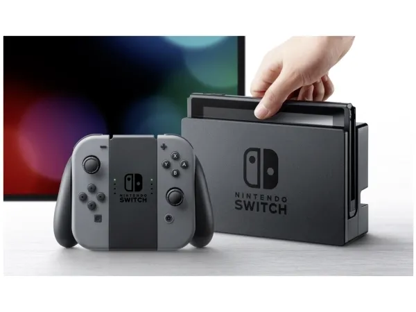 Nintendo Switch - Spilkonsol - Full HD - grå, sort