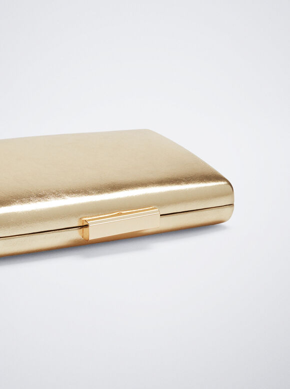 Clutch de festa metalizada - Dourada