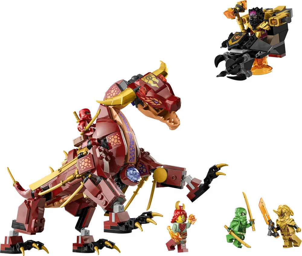 LEGO®NINJAGO® 71793 - LE DRAGON DE LAVE TRANSFORMABLE DE HEATWAVE