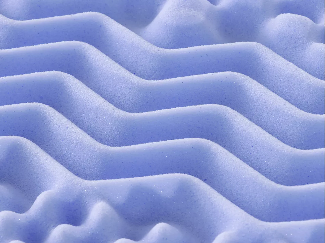 Surmatelas 160 x 200 cm mémoire de forme 7 zones aux extraits de lavande ép.5cm - ANESI de NATUREA