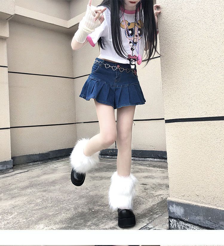 laceyleft - Fluffy Beenwarmers