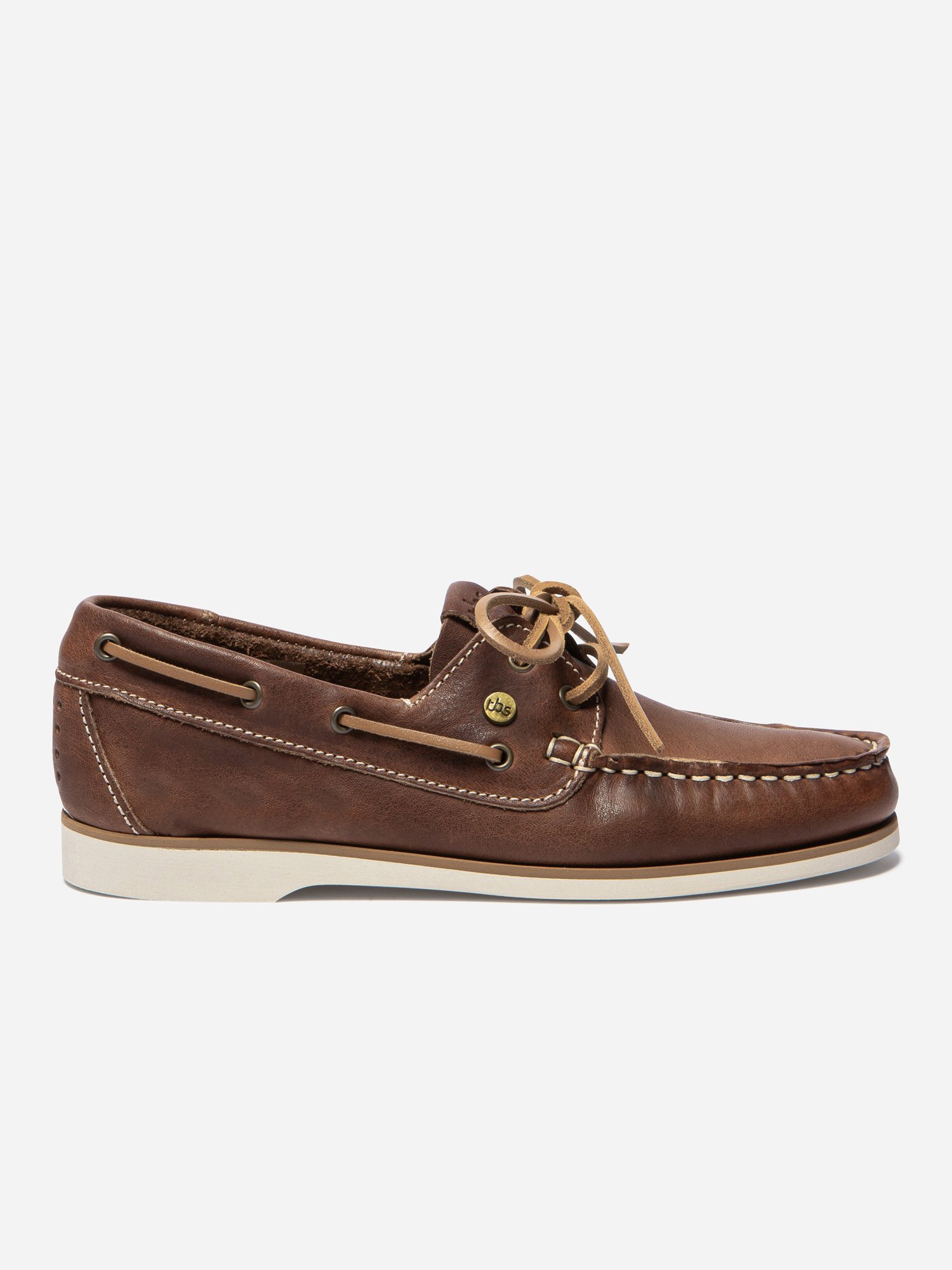Chaussures Bateau Femme Cuir Marron