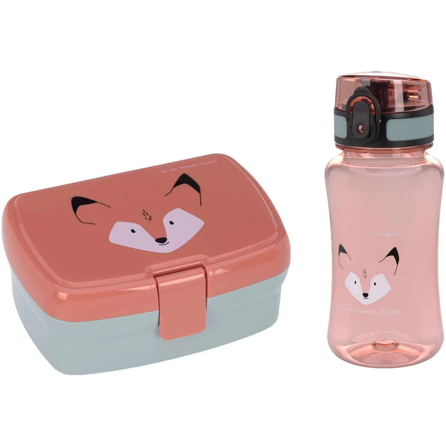 Lässig Kinderrucksack mit Brotdose & Trinkflasche About Friends rot