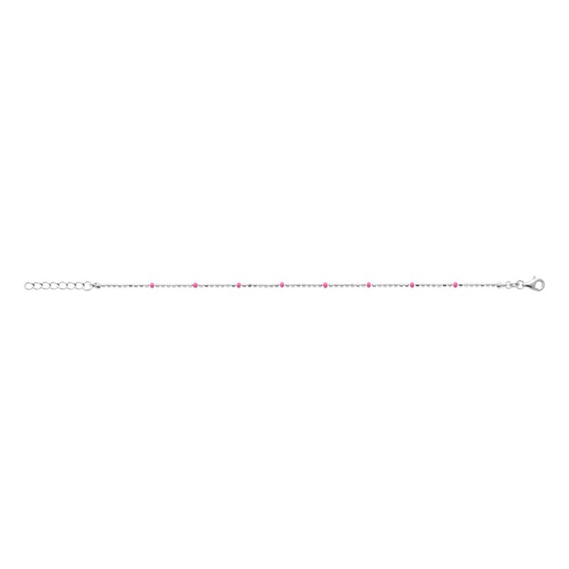 Bracelet Femme - Argent 925 - Email - Longueur : 18 cm