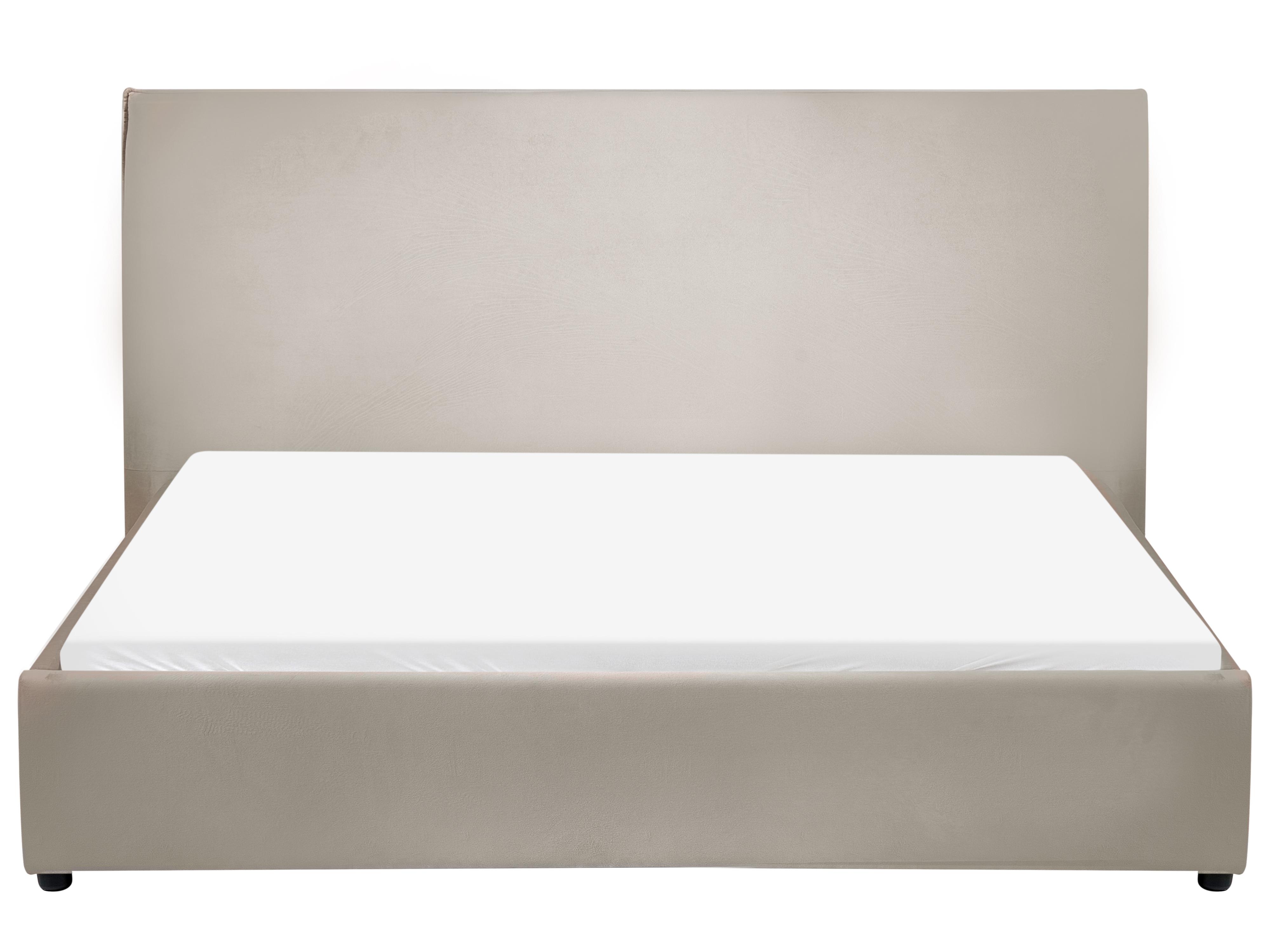 Waterbed Fluweel LAVAUR 160 x 200 cm Taupe