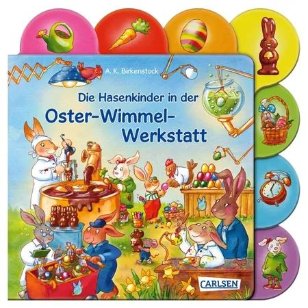 Carlsen Verlag Die Hasenkinder in der Oster-Wimmel-Werkstatt
