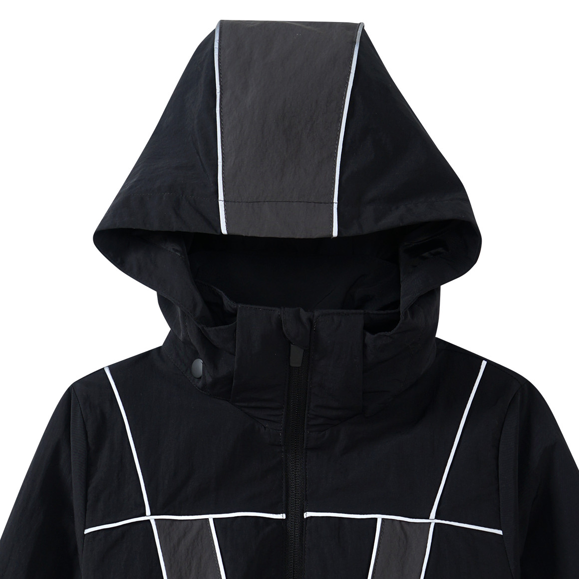 Beatwear Kinder Sport-Jacke mit abnehmbarer Kapuze schwarz