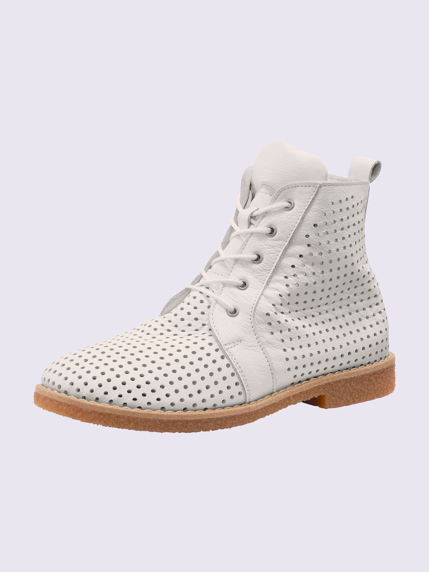 Bottines à lacets cuir nappa de vache