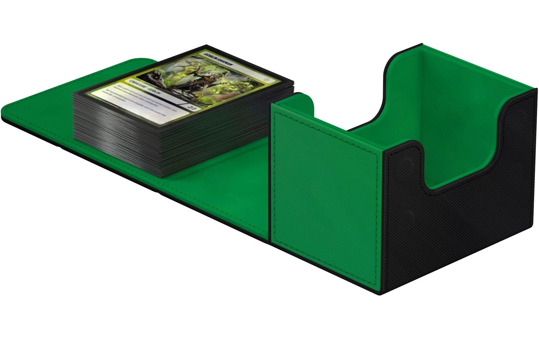 Kartenbox XenoSkin Synergy Sidewinder 100+ Schwarz/GrünHochwertige Box für Sammelkarten in Standardgrösse