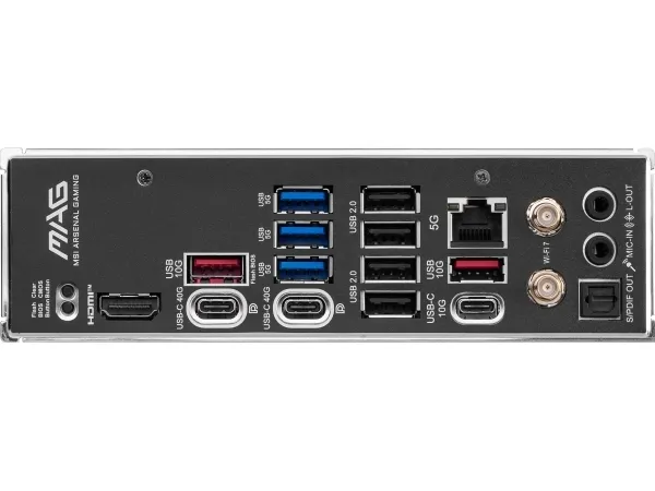 MSI MAG X870 TOMAHAWK WIFI - Bundkort - ATX - Socket AM5 - AMD X870 Chipset - USB4, USB 3.2 Gen 2, USB-C 3.2 Gen2, USB-C 3.2 Gen 2x2, USB 3.2 Gen 1 - 5 Gigabit Ethernet, Wi-Fi 7 - onboard grafik (CPU påkrævet) - HD Audio (8-kanaler)