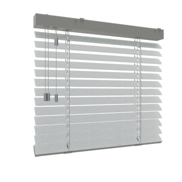 Aluminium Jaloezie Recht raam 5222 zilver 50MM