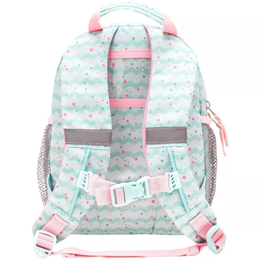 Belmil Kindergartenrucksack Mini Kiddy Kindergartenrucksack für 1-3 Jährige Kinder mit Brustgurt Little Flamingo
