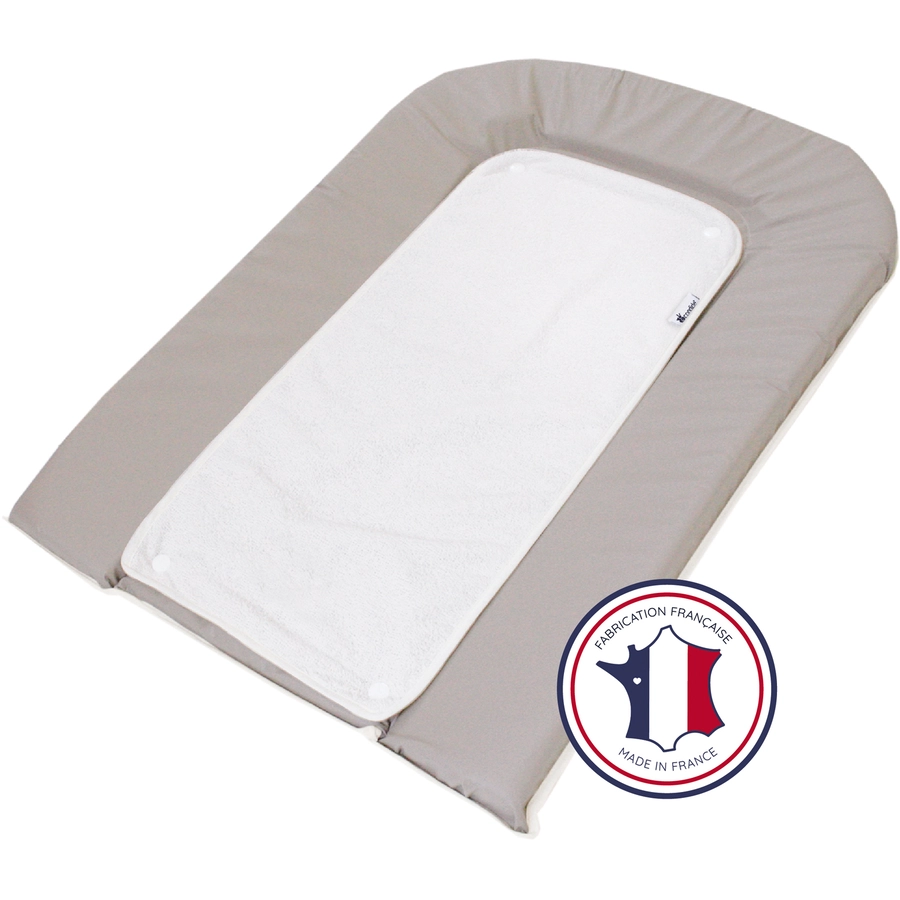 candide Wickelauflage Frottee grau