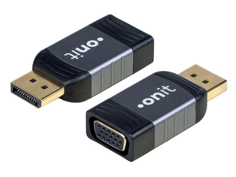 onit Adapter DisplayPort - VGA, 1 Stück Videoadapter DP auf VGA