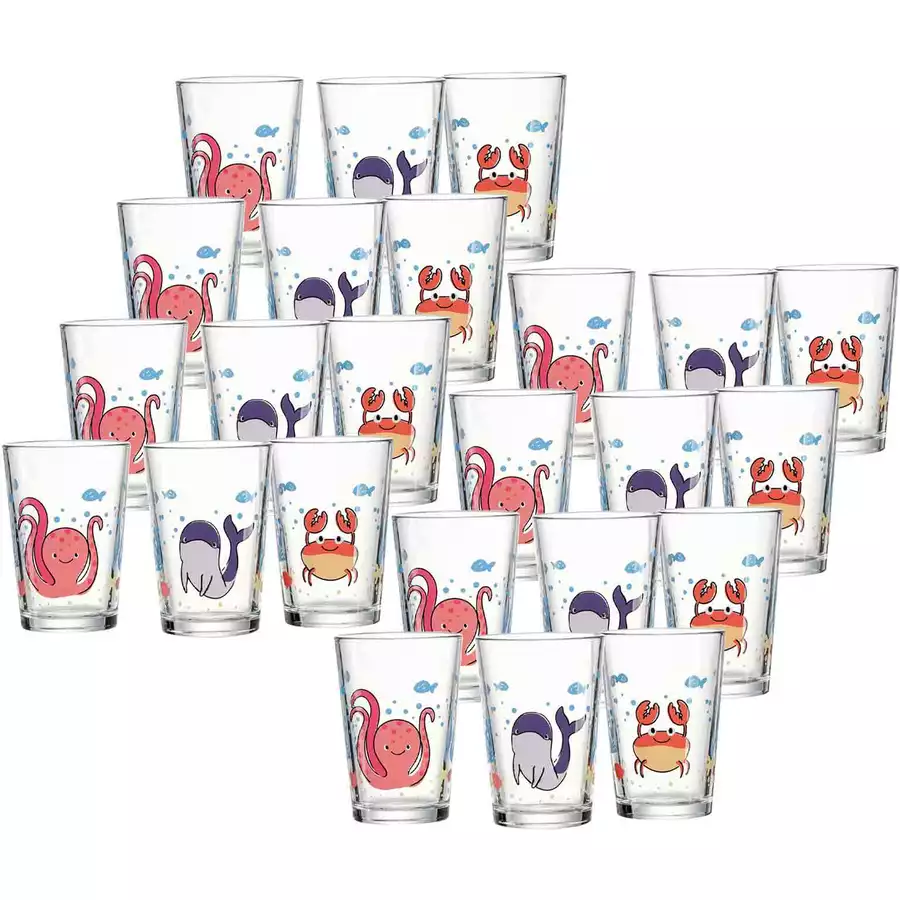 Ritzenhoff & Breker GmbH & Co. KG Kindergläser Unterwasserwelt 205 ml 24er Set bunt