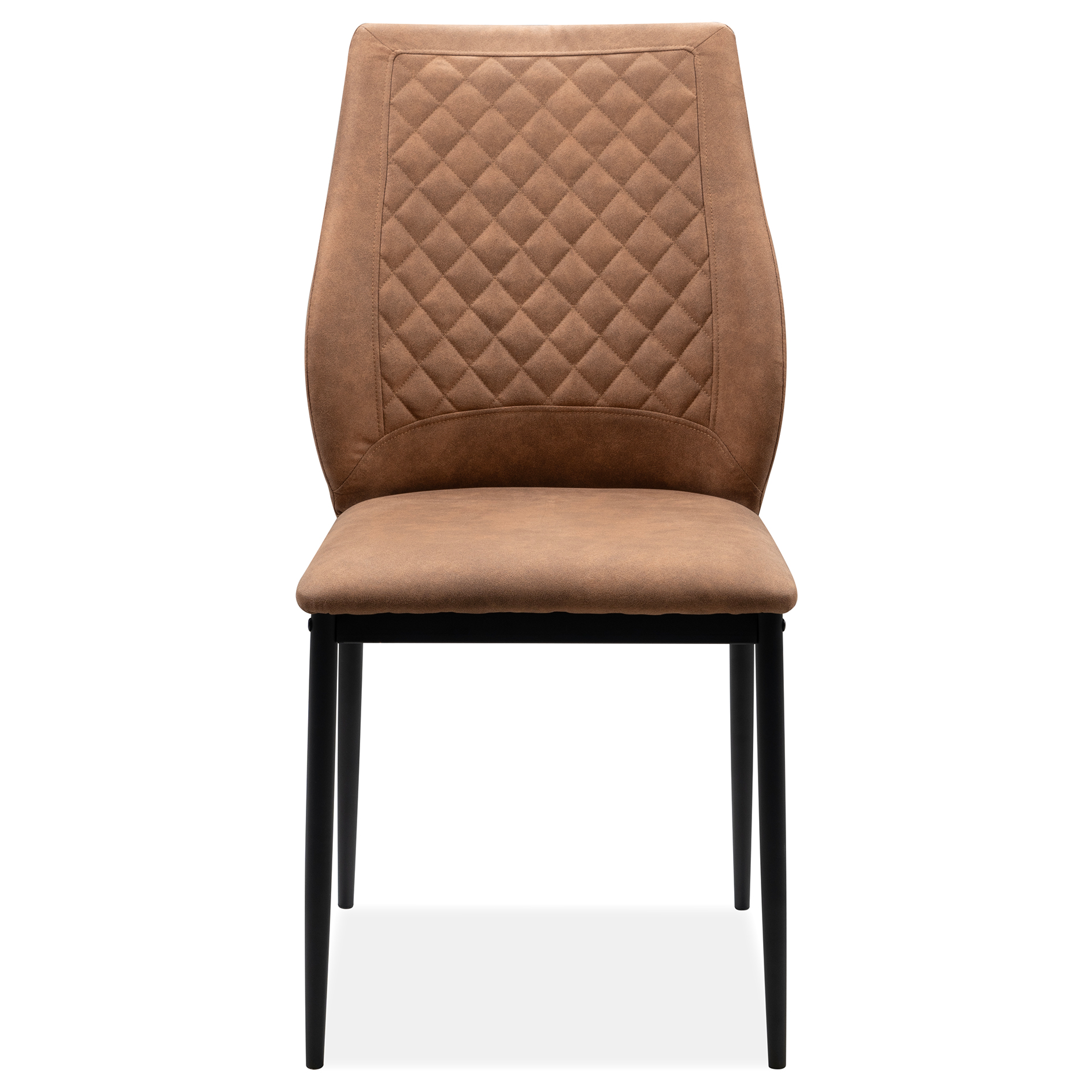Stuhl LILLIE - Vintage cognac - schwarz - Steppung