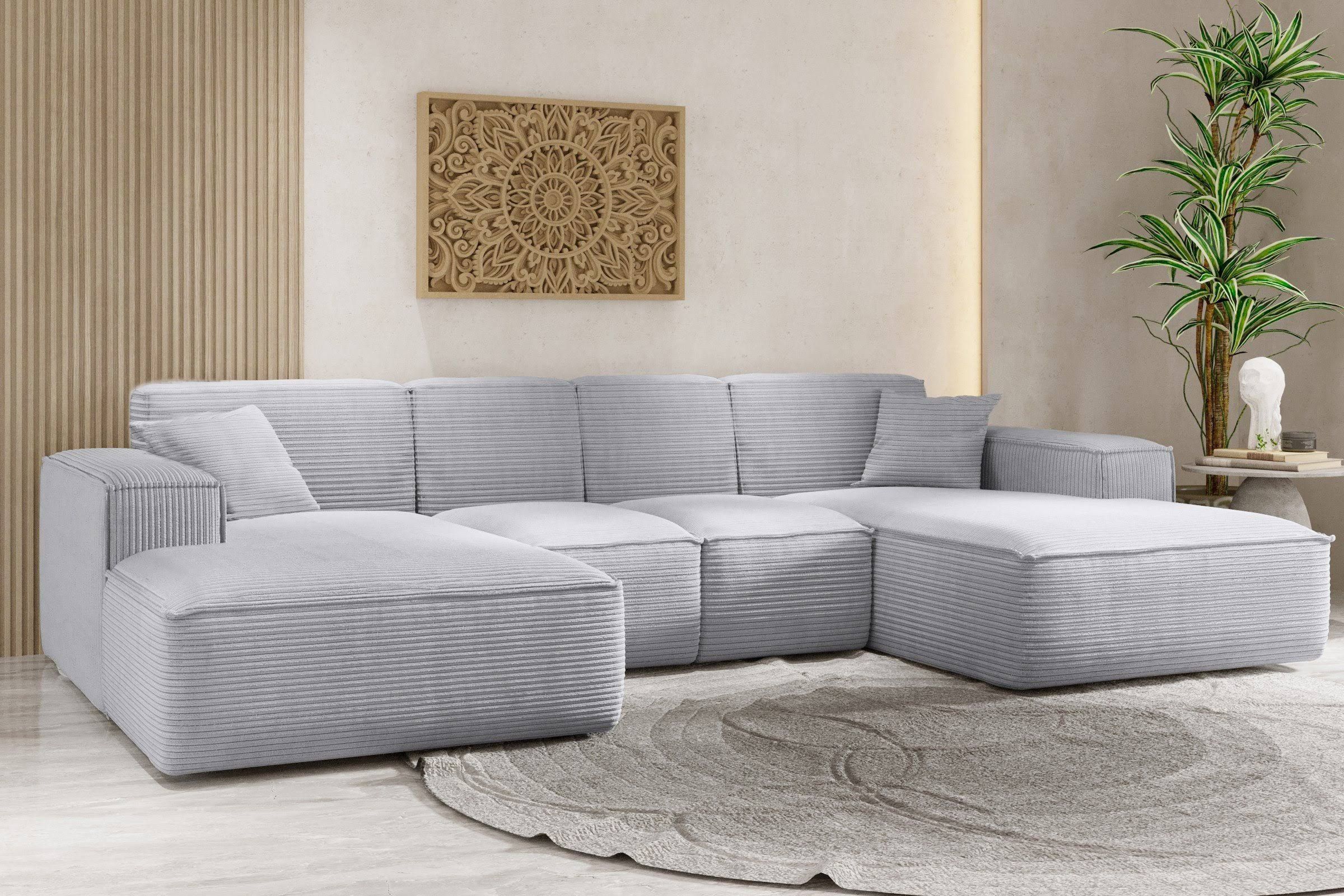 Kaiser Möbel Ecksofa Textil U-form