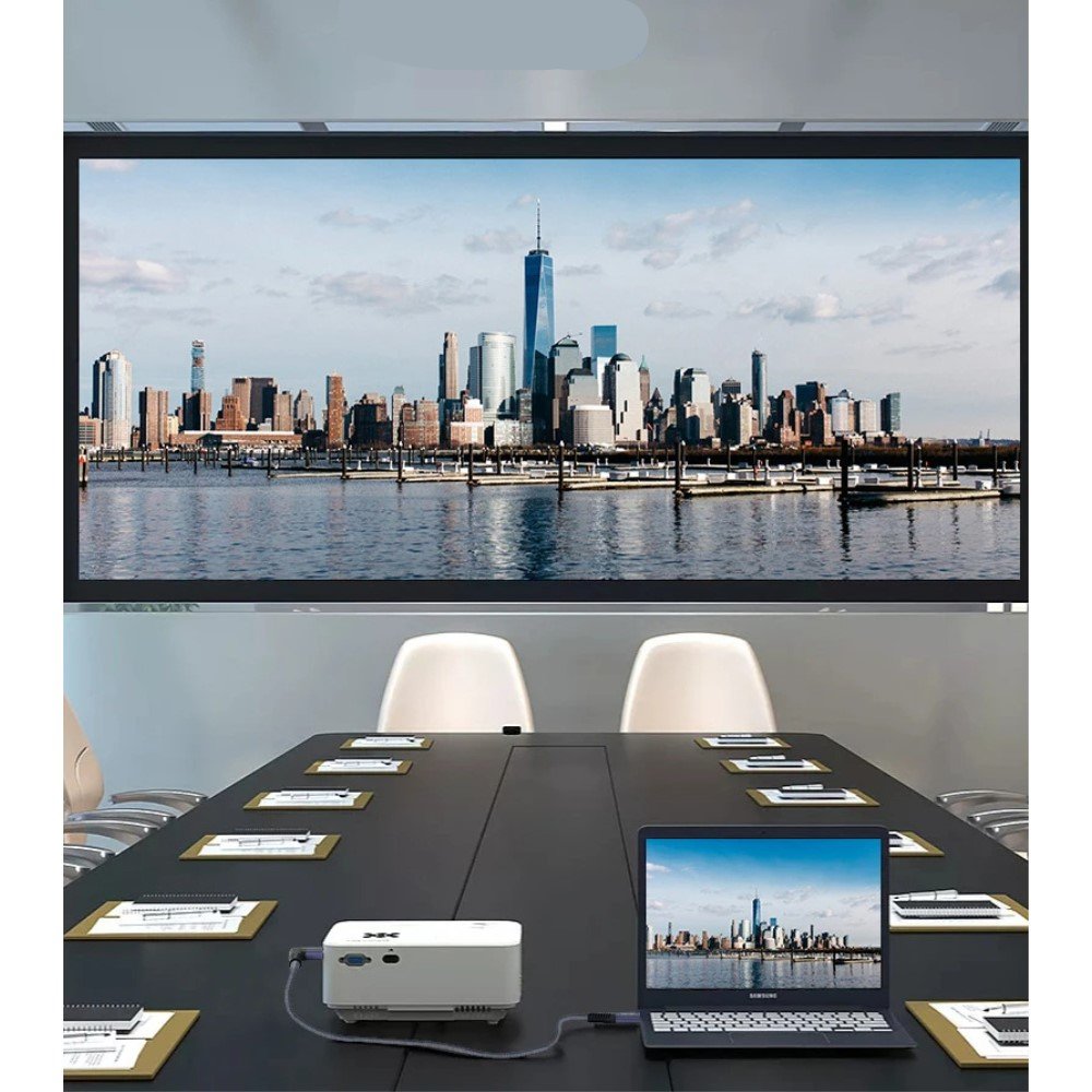 (1m) 100W USB C auf USB C 90 Grad Winkel Ladekabel Thunderbolt Nylon Datenkabel 4K Monitor-Verbindungskabel 20 Gbit/s - Schwarz