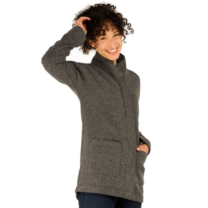 Lhamu Button Coat Women damejakke