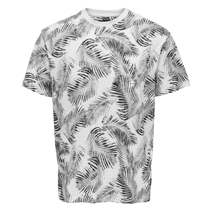 Only & Sons Perry Life Regular Leaf AOP Shirt Heren