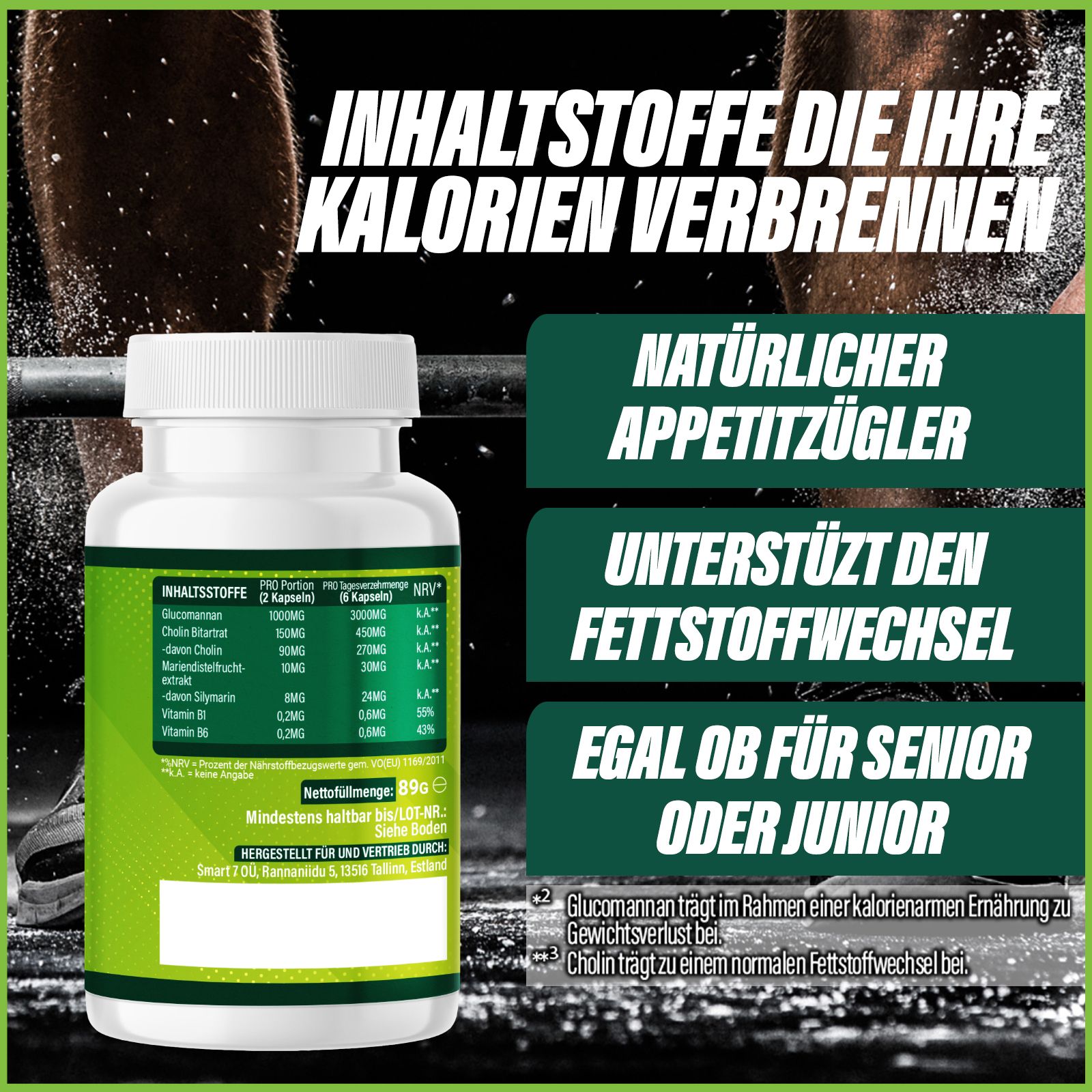 Saint Nutrition® | Green Burn | Kapseln zum Abnehmen