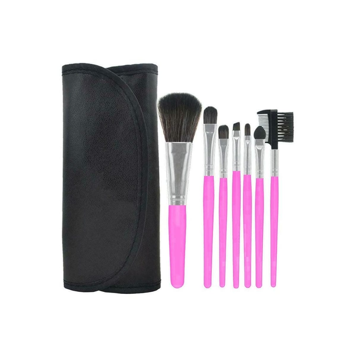 Profesjonelle skånsomme sminkekoster, 7-pack, rosa