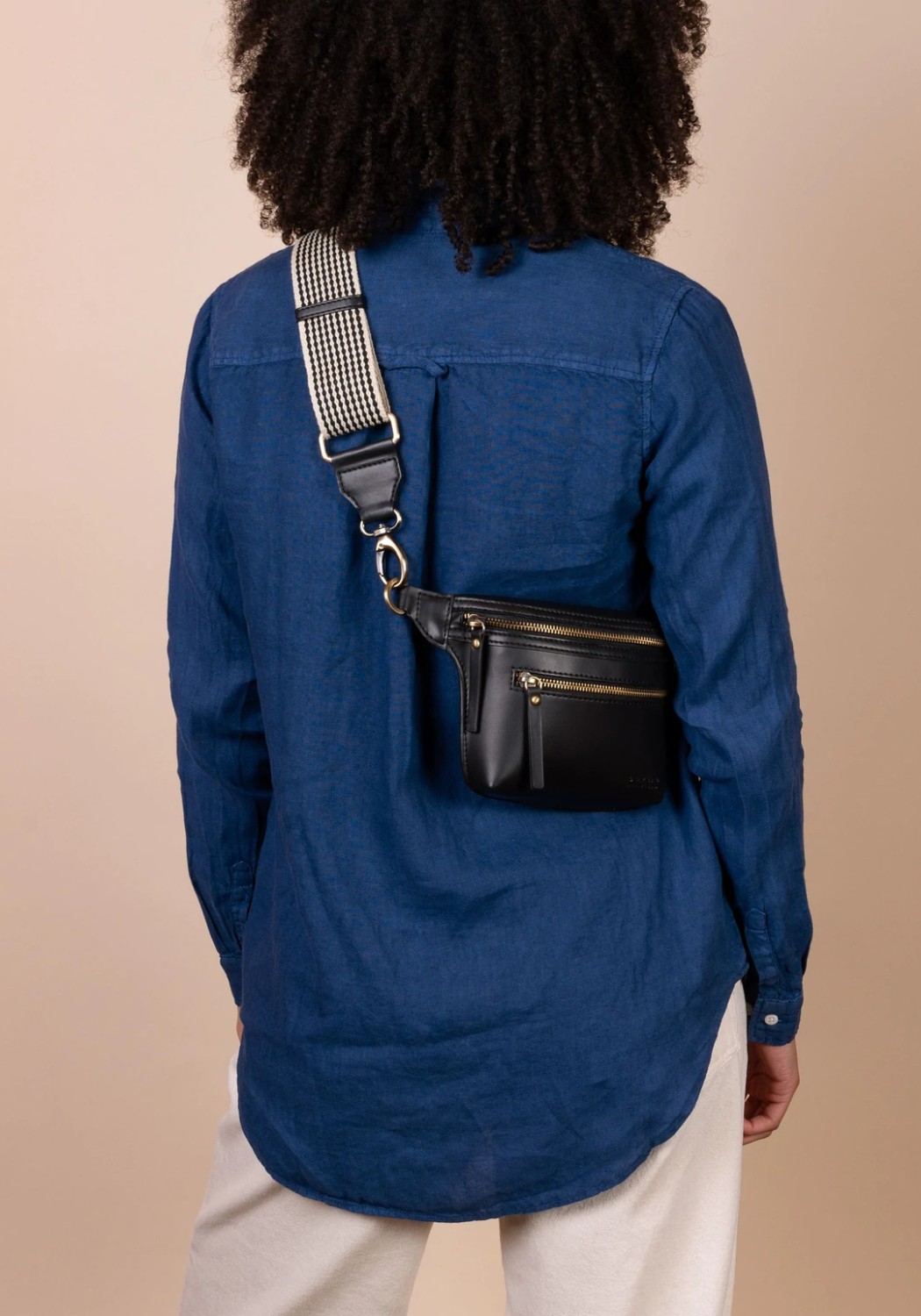 O My Bag Hip Bag Beck's Bum Bag Apple Leather Black