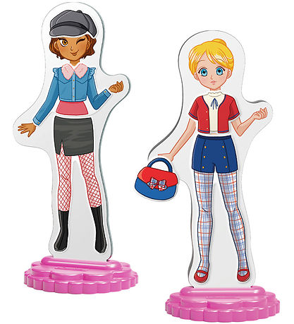 Quercetti P?kl?dningsdukker - Magnetic Fashion - Best Friends -