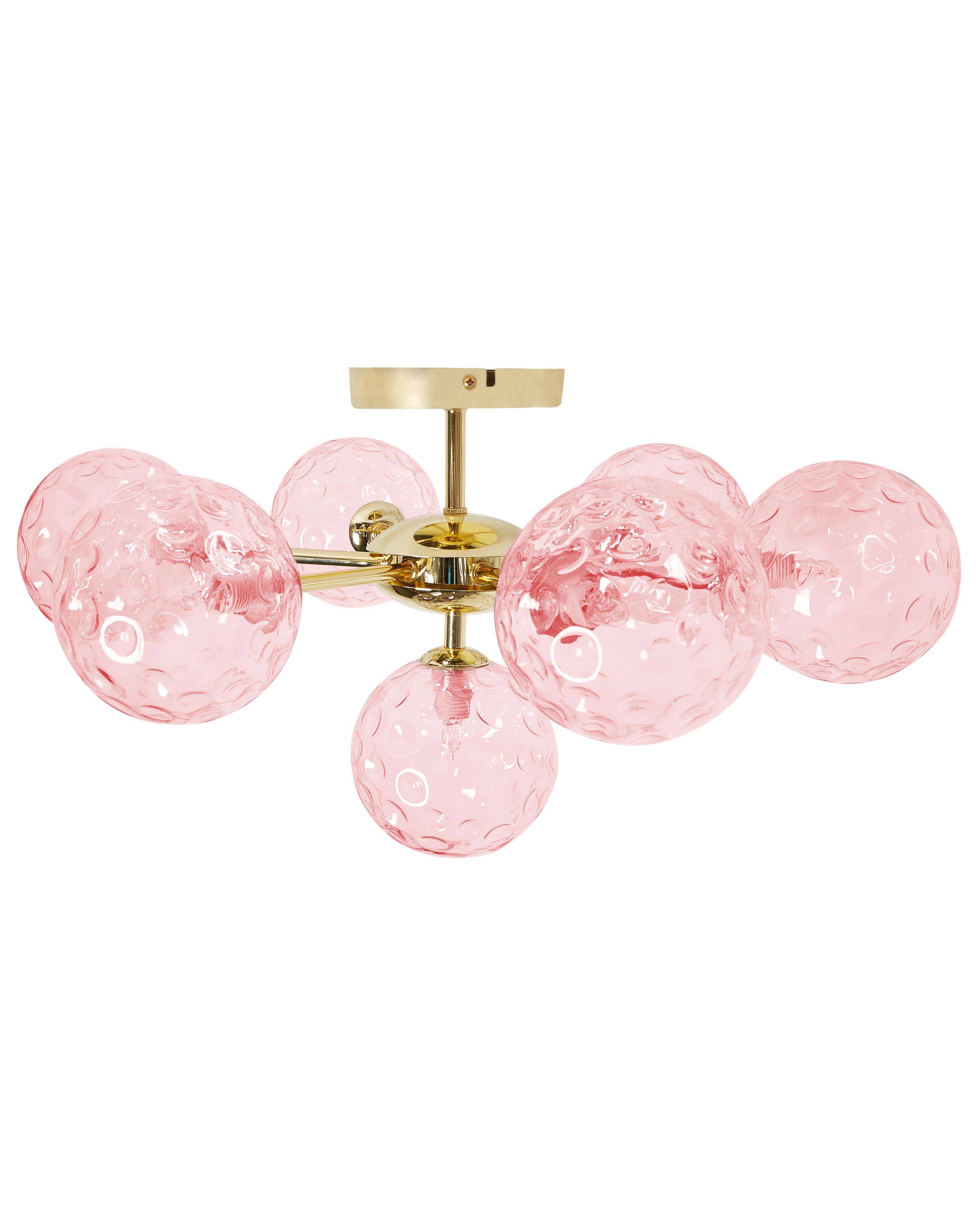 Plafondlamp ANADYR Glas Roze