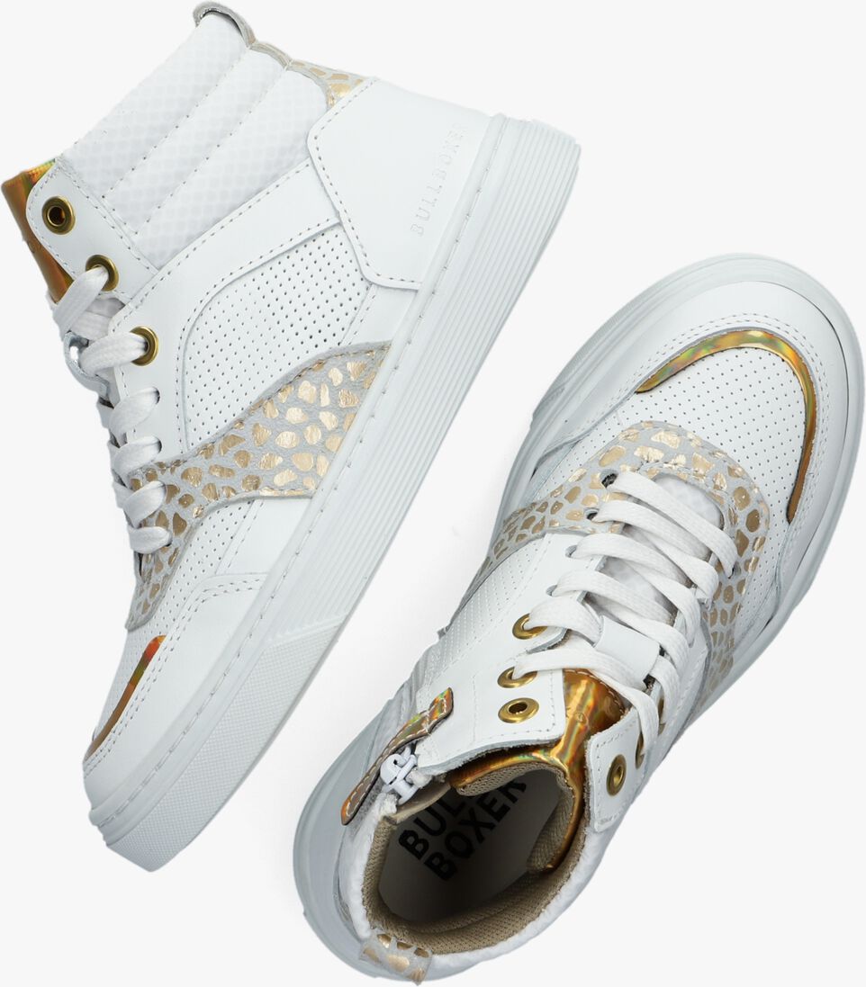 BULLBOXER witte bullboxer lage sneakers aop508