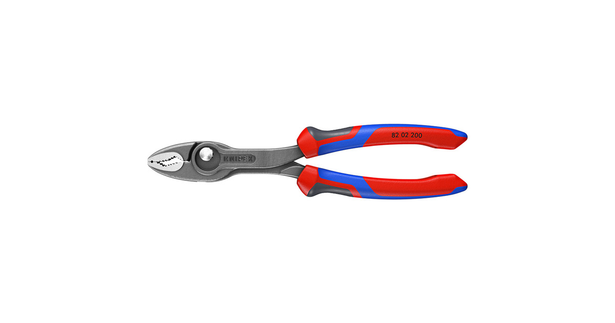 KNIPEXTwinGrip Voorgrijptang 82 02 200  (Rood/blauw)