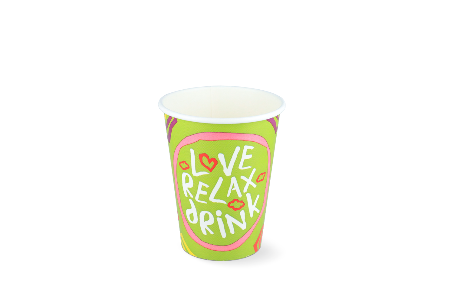 Milkshakebeker klein 360ml Ø90mm 12oz groen FSC®Mix karton