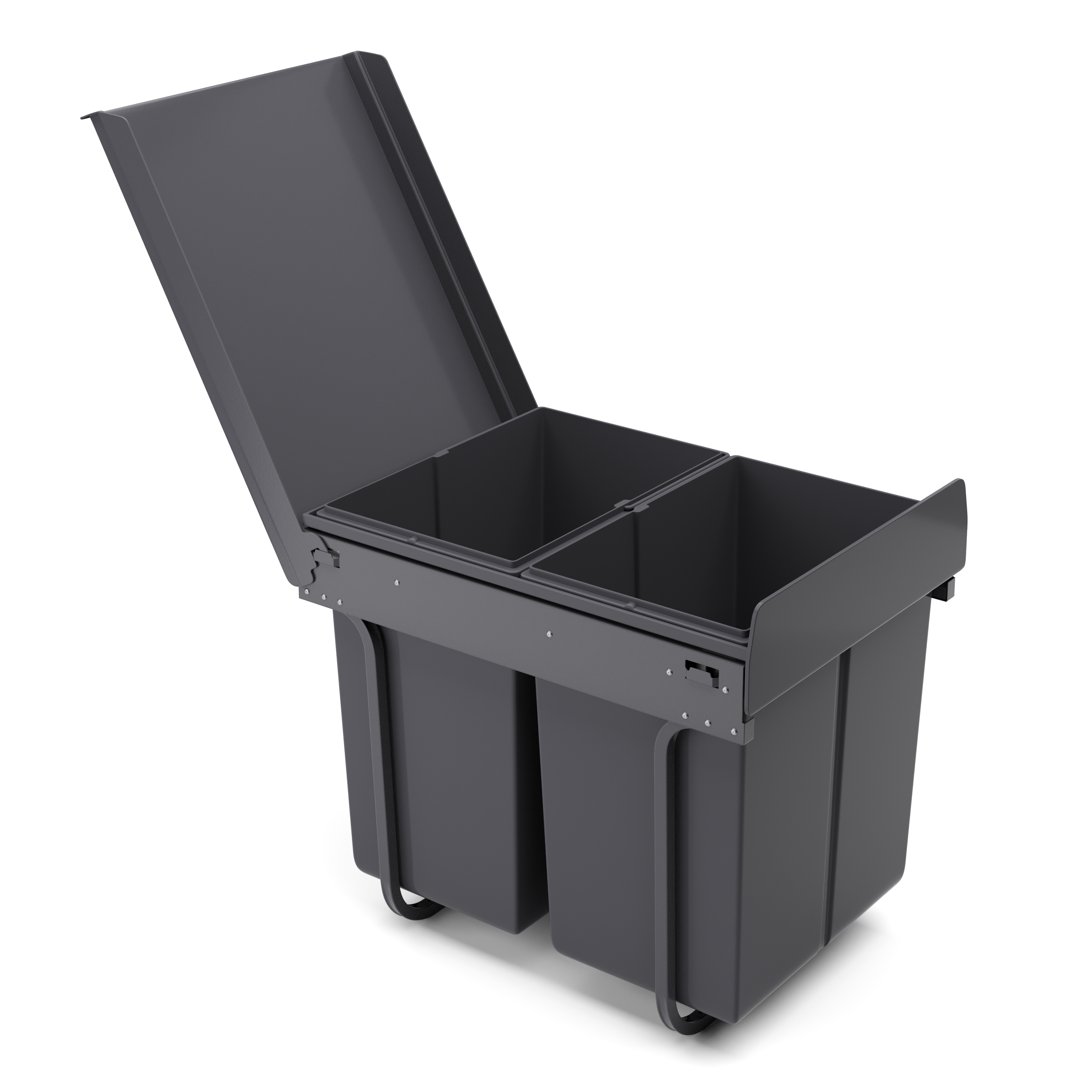 Abfalleimer 2 Fächer 40L