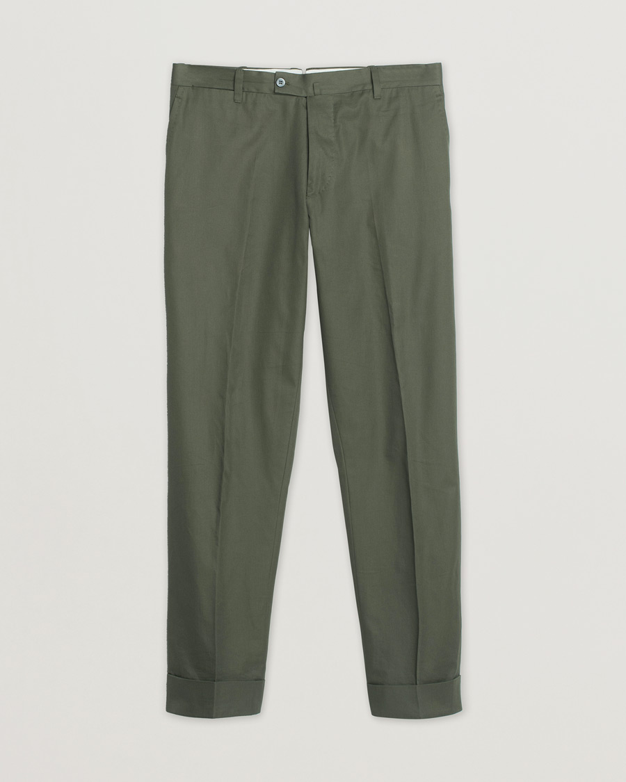 Orazio Luciano Cotton Suit Green 50