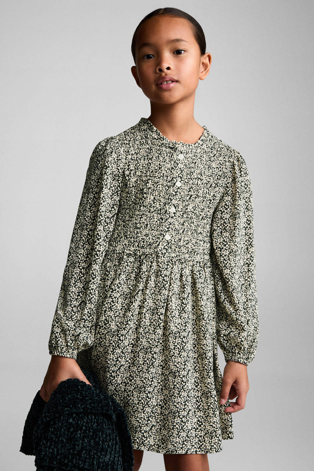 Mango Kids korte jurk groen