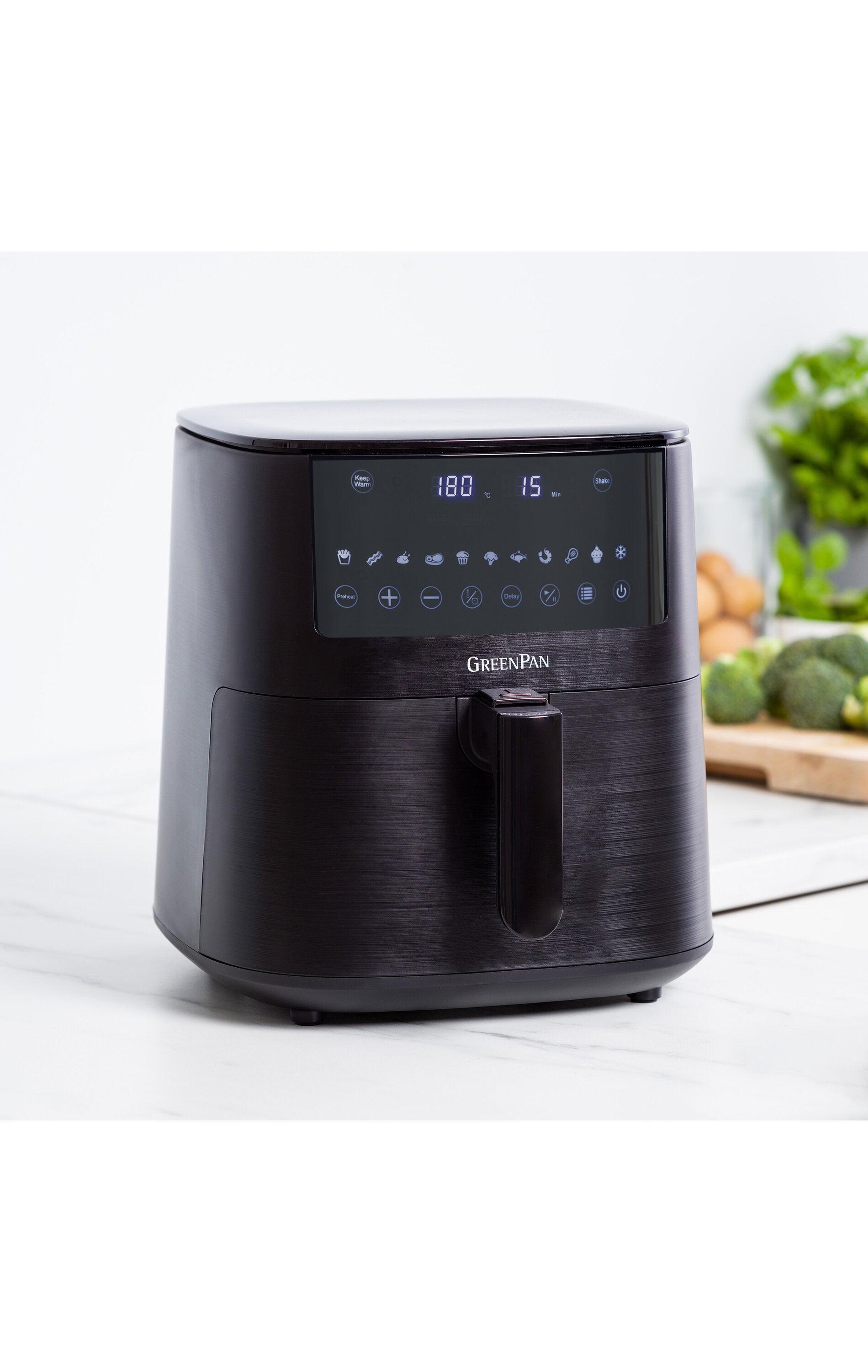 GreenPan  Bistro XL Airfryer med 1 kurv, sort - 7,2 L