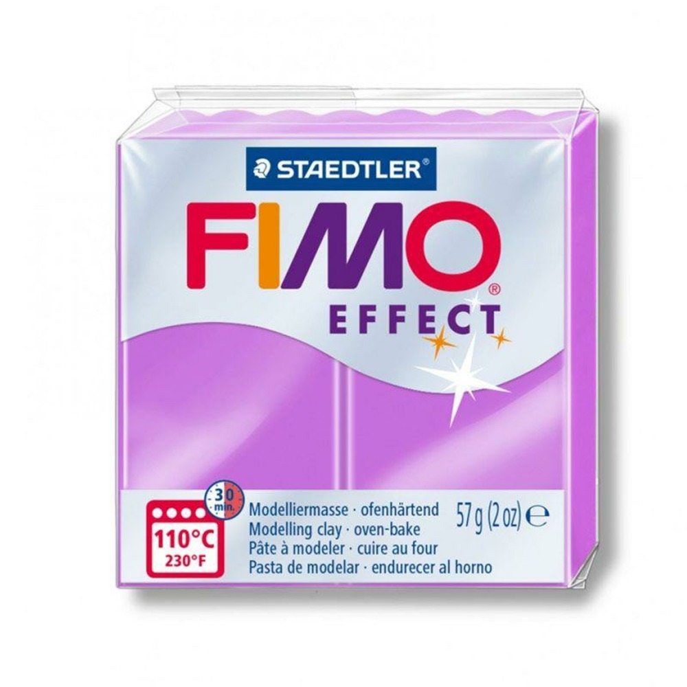 Pâte polymère 57 g - effet néon - violet