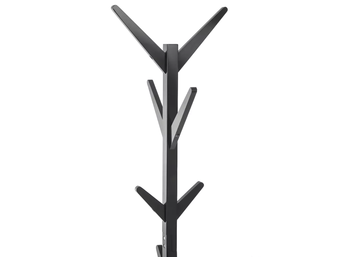 Porte-manteaux en Bois Noir 8 Patères H 173 cm
