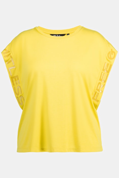 T-Shirt, Schriftdruck, antibakteriell, Rundhals, Halbarm