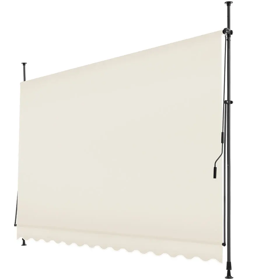 tectake Klemluifel met zwengel, in hoogte verstelbaar, Beige