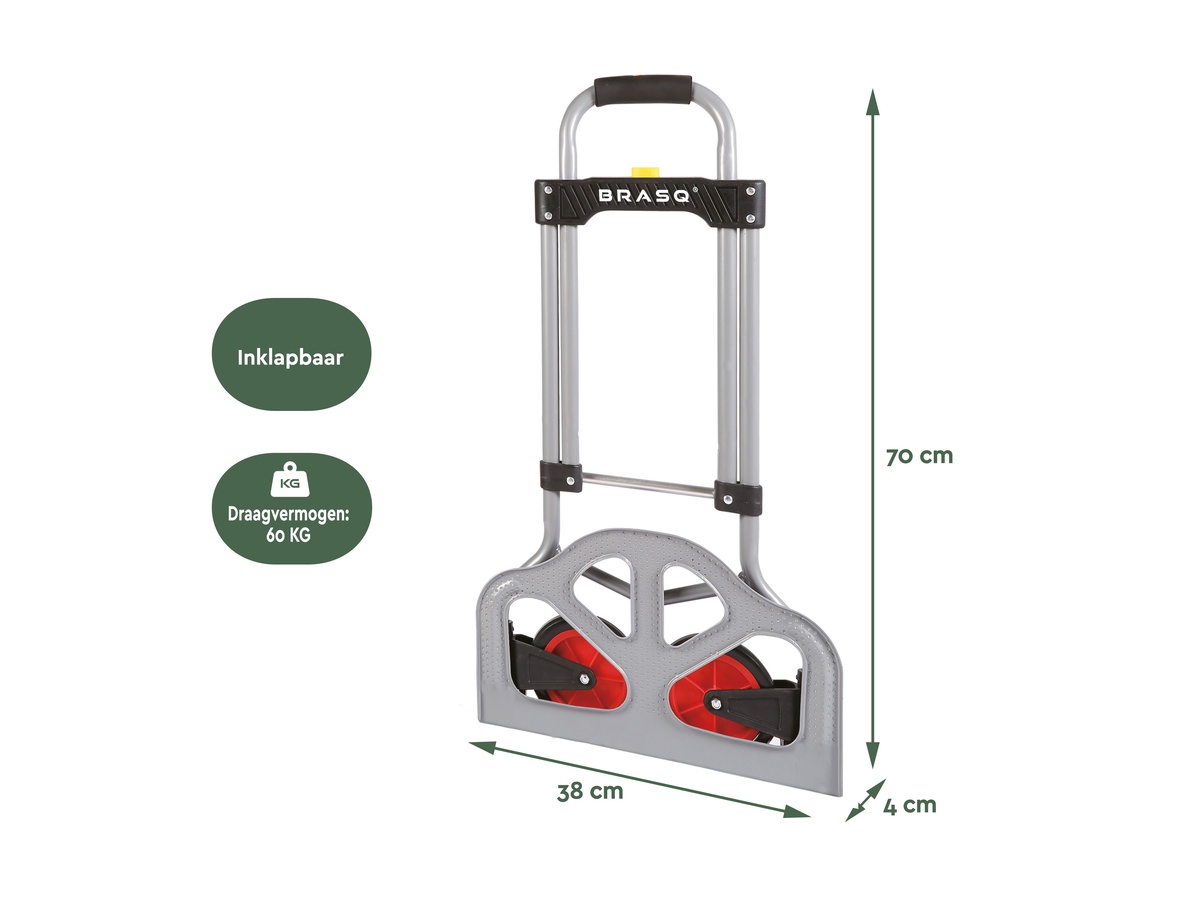 BRASQ 60 kg inklapbare steekwagen